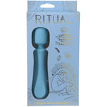 Doc Johnson Ritual - Euphoria - 10 Function Wand Vibrator - Silicone and Rechargeable - Discreet, Blue