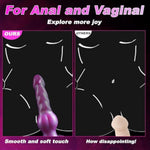 8 Inch Beginner Fantasy Dog Knot Dildo, Small Soft Silicone Horse Knotted Animal Wolf Thin Pink Monster Creature Anal Dildo With Strong Suction Cup, Adult Sex Toys For Women Men Gay