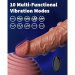 Penis Sleeve Vibrator, Ultra-Realistic Sex Toys For Men With 10 Vibration Modes, Medical-Grade Silicone Cock Sleeve Penis Extender, Male Sex Toy With Silent Design, Versatile Adult Toys For Couples