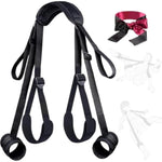 Sex Bondage Restraints Bdsm Toys Kit For Couples Sex Pleasure, Adult Sex Toys Kinky Bed Restraints For Sm Games, Sex Straps Neck To Wrist Thigh & Ankle Kits Adjustable Sex Sling,Suitable For Women Men