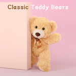 7Pcs Bulk Teddy Bears Stuffed Animals Baby Shower, Soft Small Stuffed Bears In Bulk, 13.5" Cuddly Mini Teddy Bears Centerpiece,Wedding,Party,Engagement