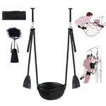 Sex Swing & Bondage Slave Bdsm Set, Adjustable Shoulder Strap, Sex Furniture For Women'S Pleasure Adult Sex Games, Holds Up To 300 Lbs Bdsm Kit Couples Toys With Leather Plush Cushion