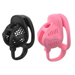 Male Chastity Cage Sex Toys Hooked Penis Cage With 3 Different Sized Rings Cock Cage With Belt Is Lightweight And Breathable Resin Chastity Device For Men'S Penis Bondage (A,Pink)