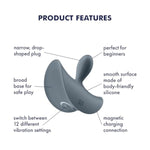 Booty Absolute Beginners 2 Vibrator Sex Toy | Adult Toys For Women & Men | Best Quiet Anal | Vibrating Sexual Pleasure Device | Stimulation Vibrators | Unisex Sextoy