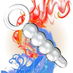 Anal Butt Plug Glass Anal Trainer With Big O Ring Crystal Pleasure Wand Sex Toy,G-Spot Pleasure Wand Glass Dildo Expander Crystal Anal Plug Anal Masturbator Sex Toy For Men Women(Style 2)