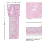 Award Winning Sue Johanson’S Super Head Honchomale Masturbator - Male Silicone Masturbation Sleeve - 6.5 Inch Adult Male Sex Toy - Pink