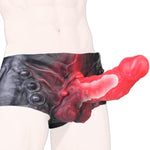 8.74" Monster Strap On Dildos Thick Dildo Sleeve Panties,High Elastic Silicone Wearable Strapless Male Delay Ejaculation Hollow Dildo Sleeve Panty, Fantasy Panty Adult Sex Toys & Games For Lesbian Gay