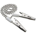 4Pcs Adjustable Metal Neck Strap Napkin Clip Lanyard Neck Strap Baby Elderly Adult Towel Apron Bib Clip