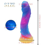 Fantasy Dildo Monster Dildo Glow In The Dark, Classic Monster Luminous Dildo Soft Silicone Anal Dildo Butt Plug With Strong Suction Cup Realistic Fake Penis Adult Sex Toys For Women Men