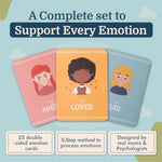 Emotion Flashcards – 25 Emotion Cards For Kids. Help Toddlers Identify Emotions – Emotion Cards For Toddlers – Fun Illustrations Mixed Emotions Card Deck & Feelings Card - 2-8 Years