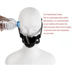 Mouth Plug Gag Urinal Piss With Adjustable Harness,Funnel Gay Mouth Ball Gag Oral Sex, Sm Bondage Slave Extreme Sex Toys For Women Men Couples(Black) (Black)