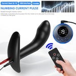 Electric Prostate Massager Multi-Frequency Electric Shock Posterior Anal Plug Wearable Anal Plug For Men And Women G-Spot Stimulation Prostate Massage Anal Plug Pleasure Sex Toys