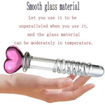 Glass Dildo Crystal Penis Glass Pleasure Wand Female Masturbator Sex Toy,Novelties Glass Dildo Crystal Penis Glass Wand G-Spot Stimulation Female Masturbator For Women And Couples(Style 4)