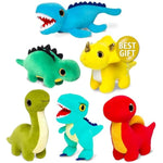 Stuffed Animal, Toddler Gifts For Boys, Girls, Plush Dinosaur Toys Set 6
