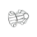 Metal Hollow Tunnel Butt Plug Speculum Stainless Steel Anal Plug Anus Peep Adult Sex Toy(M)