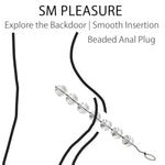 Glass Anal Beads BDSM Butt Plug 16mm Clear Pleasure Balls Huge Exquisite Ball Sexual Buzz Buttplug Device Huge Kink Erotic Play Sex Toy Comfort Smooth Safe Large Exquisite Bead Design for Couples