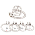 Male Chastity Device Stainless Steel Small Ergonomic Design Stealth Lock For Adults Solitary Extreme Confinement Cage B955 55Mm