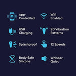 Span Vibrating Panty, App Controlled, Adult Sex Toys For Women, 20 Vibrating Modes, Wearable Vibrator, Sexual Pleasure Tools For Women, Clitoris Vibrator For Women Blue