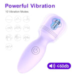 Mini Personal Massager, Vibrator Wand 3.18" – Rechargeable Waterproof Travel Sex Toys, 10 Vibration Modes, Bullet Vibrator For Clitoris, Adult Sex Toys For Women Stimulation
