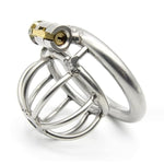 Male Metal Chastity Cage,Stainless Steel Men Male Penis Chastity Cage Locked Device,Adult Sexual Bdsm Cock Cage Sex Toy For Men (50Mm)