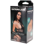 Doc Johnson Signature Strokers - Katrina Jade - ULTRASKYN Pocket Pal - Open-Ended Stroker - Pussy, Vanilla