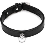 Leather Collar Choker Lockable Leather Collar Black For Men Women