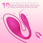 App & Remote Control G-Spot Vibrator Panty Egg Vibrators Dildo Anal Sex Toys With 10 Vibration Modes,Long Distance Wearable Waterproof Massager Vagina Stimulator For Women And Couple (Rose)