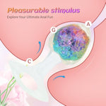 Silicone Crystal Anal Plug For Adults, Medium Wearable Butt Plug For Anal Training- Comfort Soft Anal Sex Toys For Beginner & Advanced Users