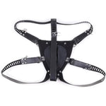 Bdsm Men'S Chastity Belt Chastity Devices Harness Men'S Bondage Leather Chastity Lock Pants Underwear, Fetish Bed Restraints G-String Slave Erotic Chastity Penis Cage With Key & Lock