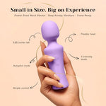 Tracy’s Dog Pocket Wand Vibrator - Mini Cordless Wand Massager for Women Clit Stimulation, 4 Intensity Levels, Waterproof, Rechargeable Travel-Friendly Adult Sex Toy for Solo & Couples, Sex Games