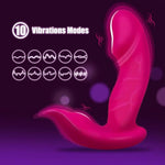 Wearable Dildo Vibrator Adult Sex Toys For Women, Clitoral G-Spot Vibrators Long Distance App Remote Control Dual Motors Panty Stimulator With 10 Powerful Vibrating Modes Vibrator