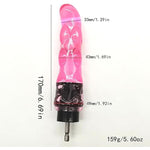 G-Spot Bumps Dildo With Electric Drill Connector For Auto Sex Spinning Big Vegetable Penis Cock Adult Sex Toy For Vaginal & Anal Play