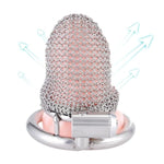 Stainless Steel Chastity Cage Male Chastity Devices Cock Cage With Invisible Lock Adult Toys Male Sex Toys(50Mm Ring)