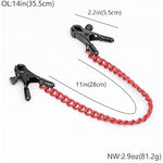 BDSM Restraints Sex Toys for Beginners 5pcs Bondage Set with Heart Paddle & Whips & Feather Tickle & Collar & Nipple Clamps for Women Couples (Red)