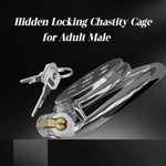 Stainless Steel Chastity Cage With Heart-Shaped Ventilation Holes Design, Flat Male Cock Cage Adult Sex Toy, Light And Durable, Chastity Cock Suitable For Men And Couples To Use (45Mm)