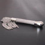 Bdsm Metal Chain Whip Diamond Handle Aluminium Flog Flogger Fetish Slave Sub Sex Toy Bondage Sm Ass Spanking Bondage Slave For Beginner