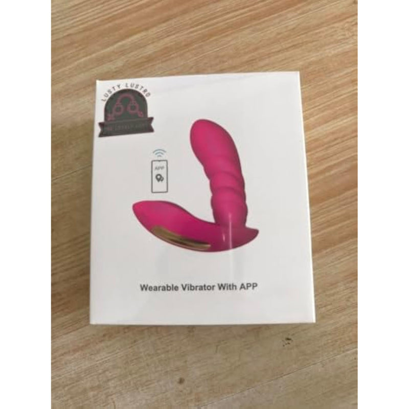 The Lovely Lust; Wearable G Spot Dildo Vibrators Adult Sex Toys For Women Or Men, App Remote Control Panty Mini Vibrator With 10 Quickly Wiggling & Vibrating Modes, Vibrator