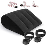 Sex Handcuffs Sex Pillow Bdsm Restraints Set- Inflatable Sex Pillow Sex Positions Pillow Sex Straps Bondage Wrist Thigh Handcuffs Support Pillow Bed Restraints Triangle Inflatable Ramp Sex Furniture