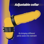 Leather Cock Ring Sex Bondage With Metal Ball — Adjustable Leather Penis Weight Bearer & Hanger, Cbt Penis Weight For Cock And Ball Torture, Scrotum Stretch Play For Men And Bdsm Lovers