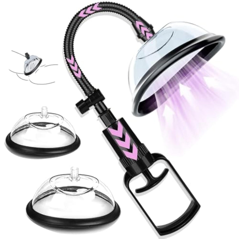 Pussy Pump Female Sex Toys - Powerful Suction To Increase Sensitivity - Manual Vagina Pump Nipple Clitoris Stimulator Labia Pump, Adult Games To Increase Sensation And Enhance Female Pleasure