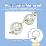 Metal Anal Beads Butt Bead With 5 Anal Pull Balls String Rope Bdsm Fetish Anal Dilator Couples Flirting Vaginal Balls Anal Trainer Adult Sex Toys Sm Sex Love Tools For Men Women(Silver)