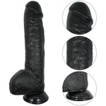 Realistic Huge Black Dildos:11.81 Inch Super Long Realistic Big Dildo With Strong Suction Cup Thick Large Realistic Dildos Sex Toys Giant Anal Dildos Penis For Women Men Couples Dildo