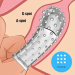 Reusable Finger Sleeve No Vibrator G-Spot Massage Clitoris Stimulation Women Sex Toy Finger Vibrator Attachment Women Masturbator Vagina Anal Sex Toys For Couples Sm Flirting Finger Sex Toys