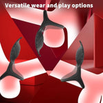 Vibrating Cock Ring With Clitoral Stimulator, 3 In 1 Pleasure Penis Ring Vibrator Couples Adult Sex Toys For Men Women, 9 Vibrations Male Couple Sex Toy Game For Men Erection Sex Kinky