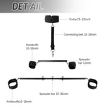 Spreader Bar Bondage Sex Toys With Neck Collar Wrist Ankle Restraint Kits, Bdsm Bondage Set Adjustable Handcuffs Collar For Adult Couple