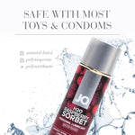 Raspberry Sorbet Water Based Lubricant for Couples - 4 Fl Oz Jar