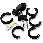 Silicone Cock Cage Chastity Cage Chastity Device For Male Penis Exercise (Black, A122)