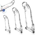 3 Size Reusable Penis Sleeve Cock Ring, Soft Clear Cock Sleeve Penis Extender Adult Sex Toys For Men Women, Durable Penis Enlarger Male Sex Toys For Couples Pleasure