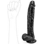 Realistic Dildo, 12.6 Inch Huge Dildos With Powerful Suction Cups For G-Spot Stimulation And Anal Play, Soft Lifelike Fake Penis Big G Spot Dildo Adult Sex Toy For Women Men Couple Pleasure