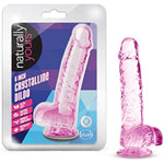 6 Inch Crystalline Dildo Suction Cup Harness Compatible Realistic Lifelike Hand Sculpted Sex Toy For Men Women Couples.